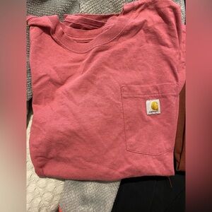 Pink carhartt tshirt